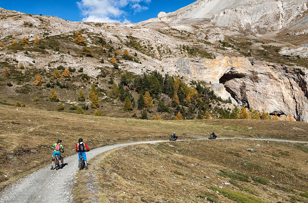 Mtb e moto in montagna